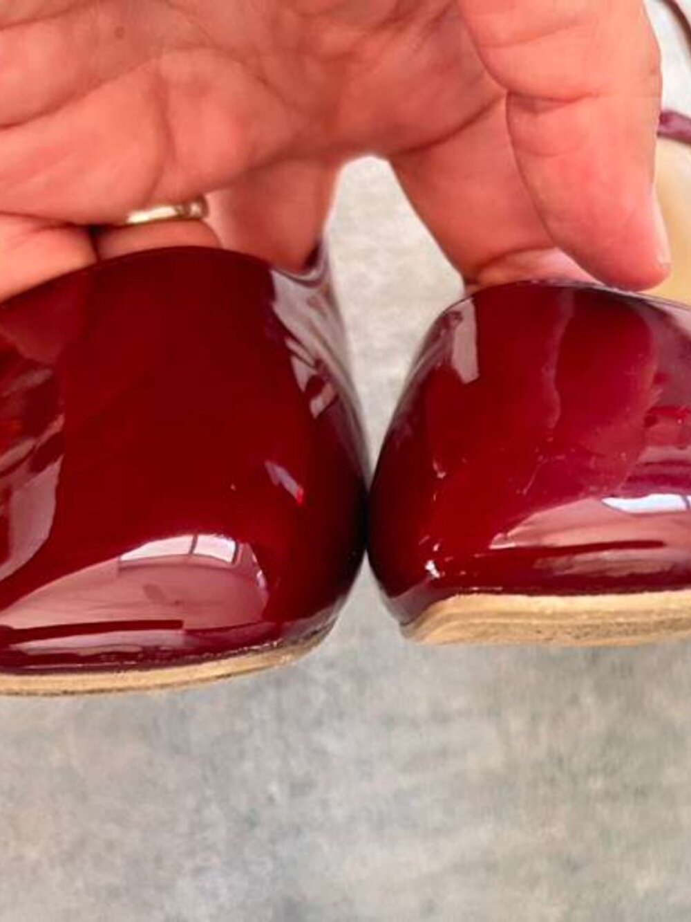 Burgundy Mary Jane Flats | Like new | 8.5 (39) - Picture 3 of 7